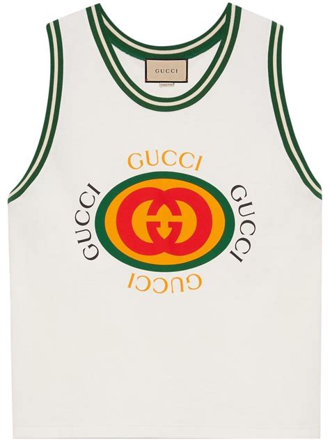 mens gucci tank top|gucci cropped tank top.